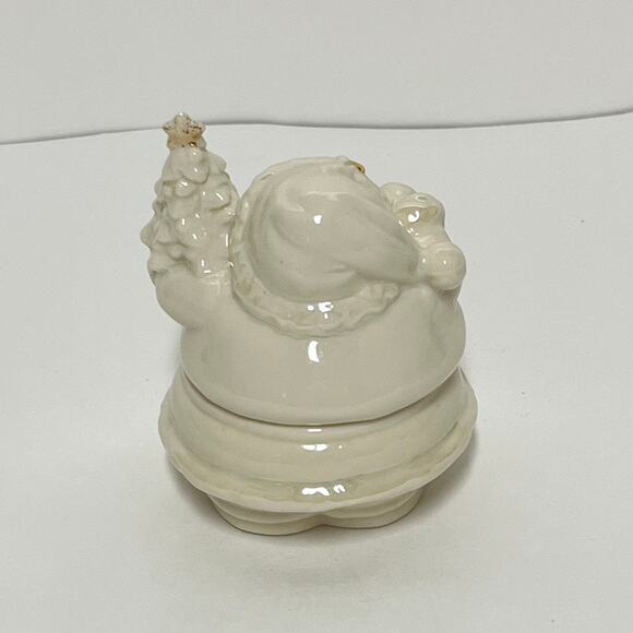 Lenox Roly Poly Porcelain Santa Trinket Box - Picture 3 of 8